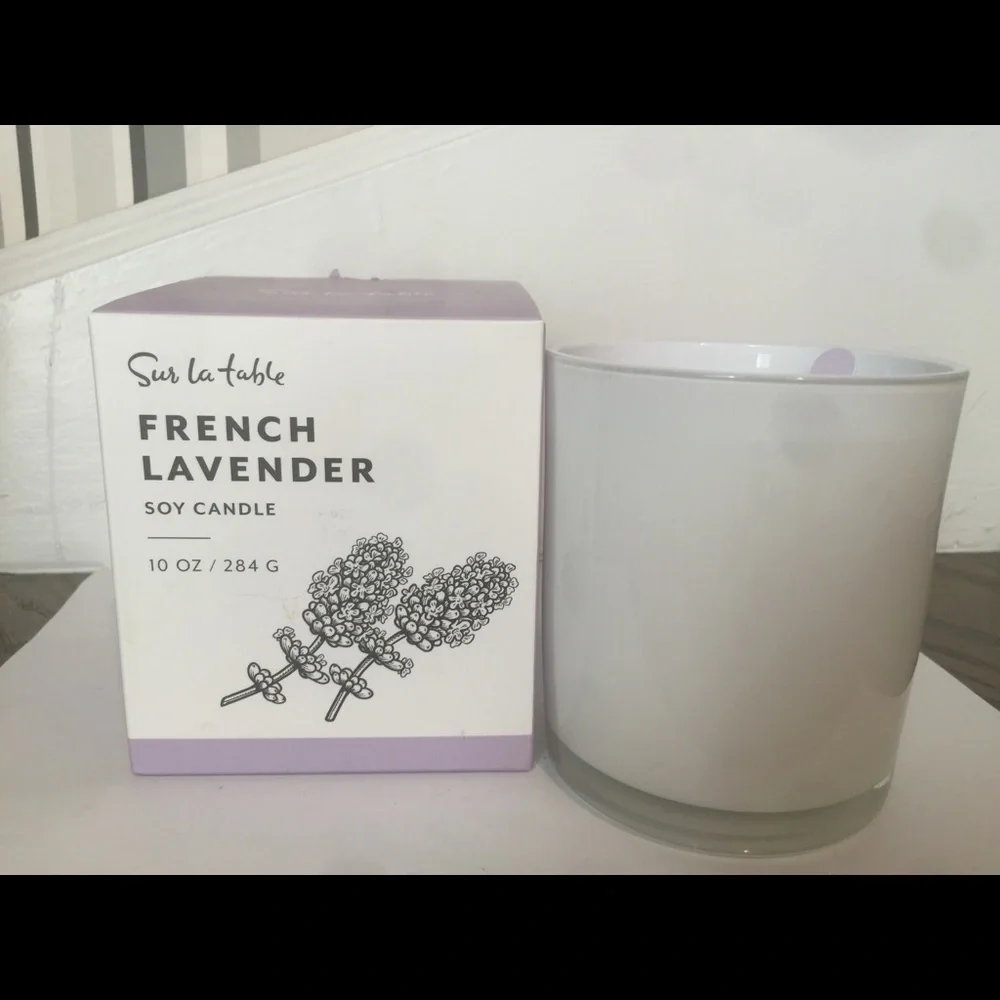 Sur La Table French Lavender Soy Candle 10oz NIB